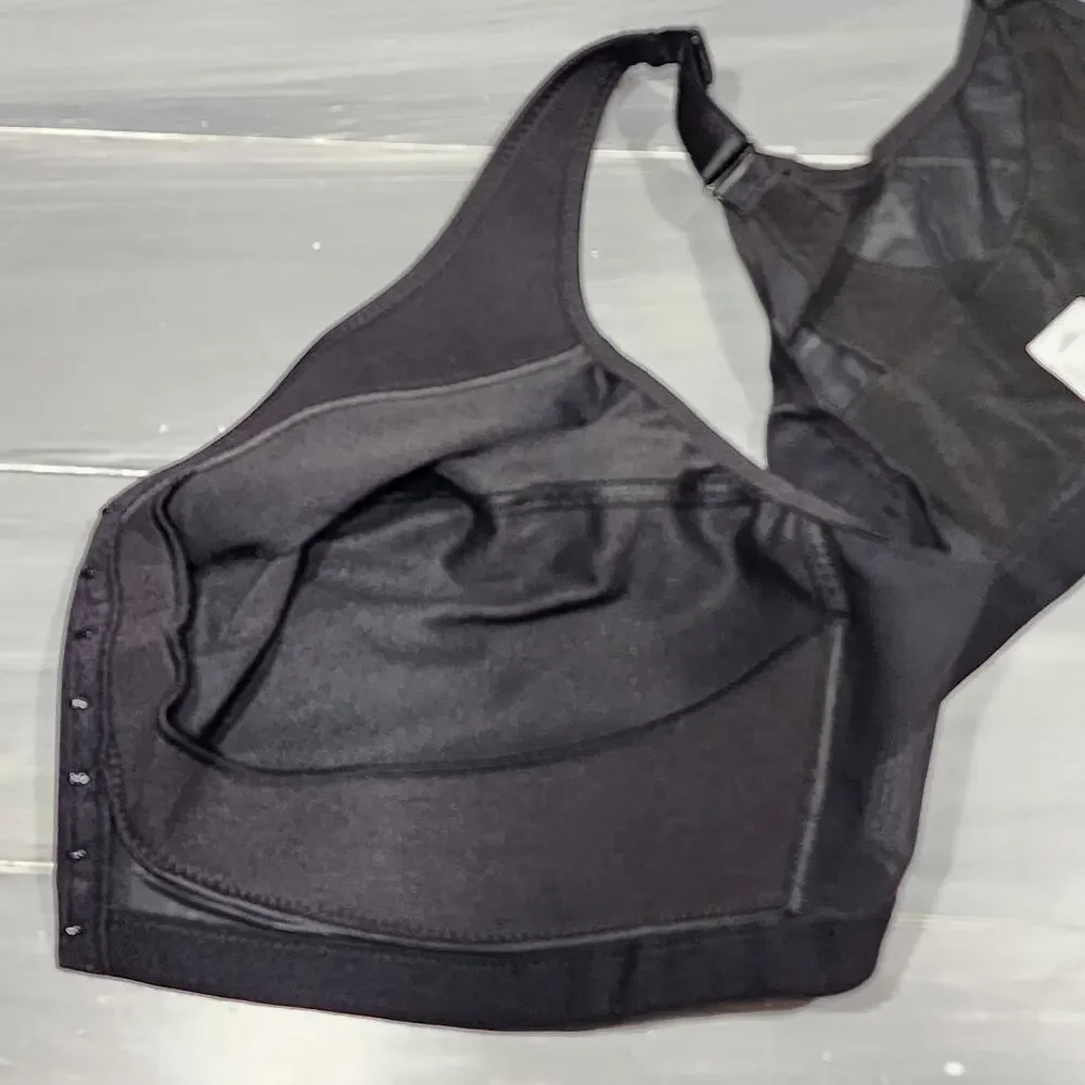 Glamorise Bra 1265 Magic‎ Lift Front Close Back Support Bra 50F Black - Picture 8 of 9